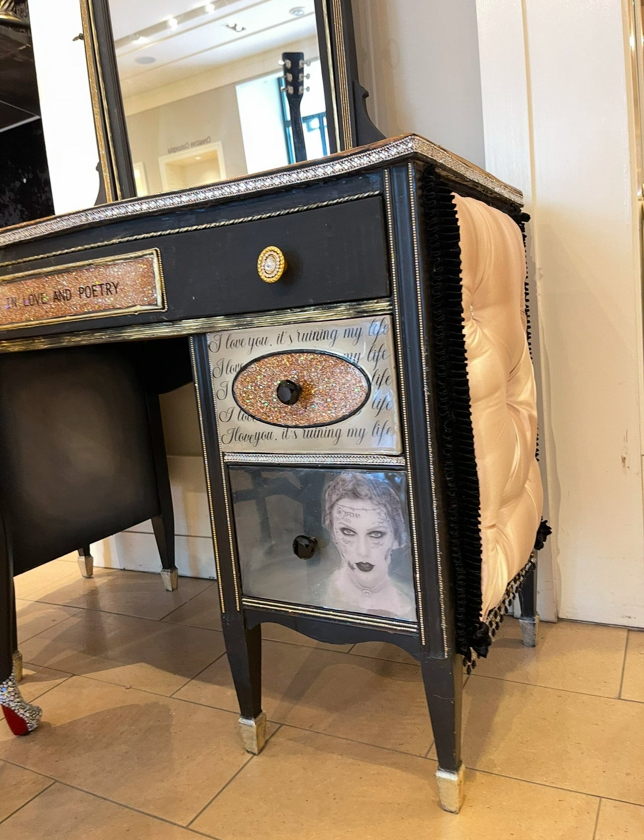 Taylor Swift TTPD themed Vanity