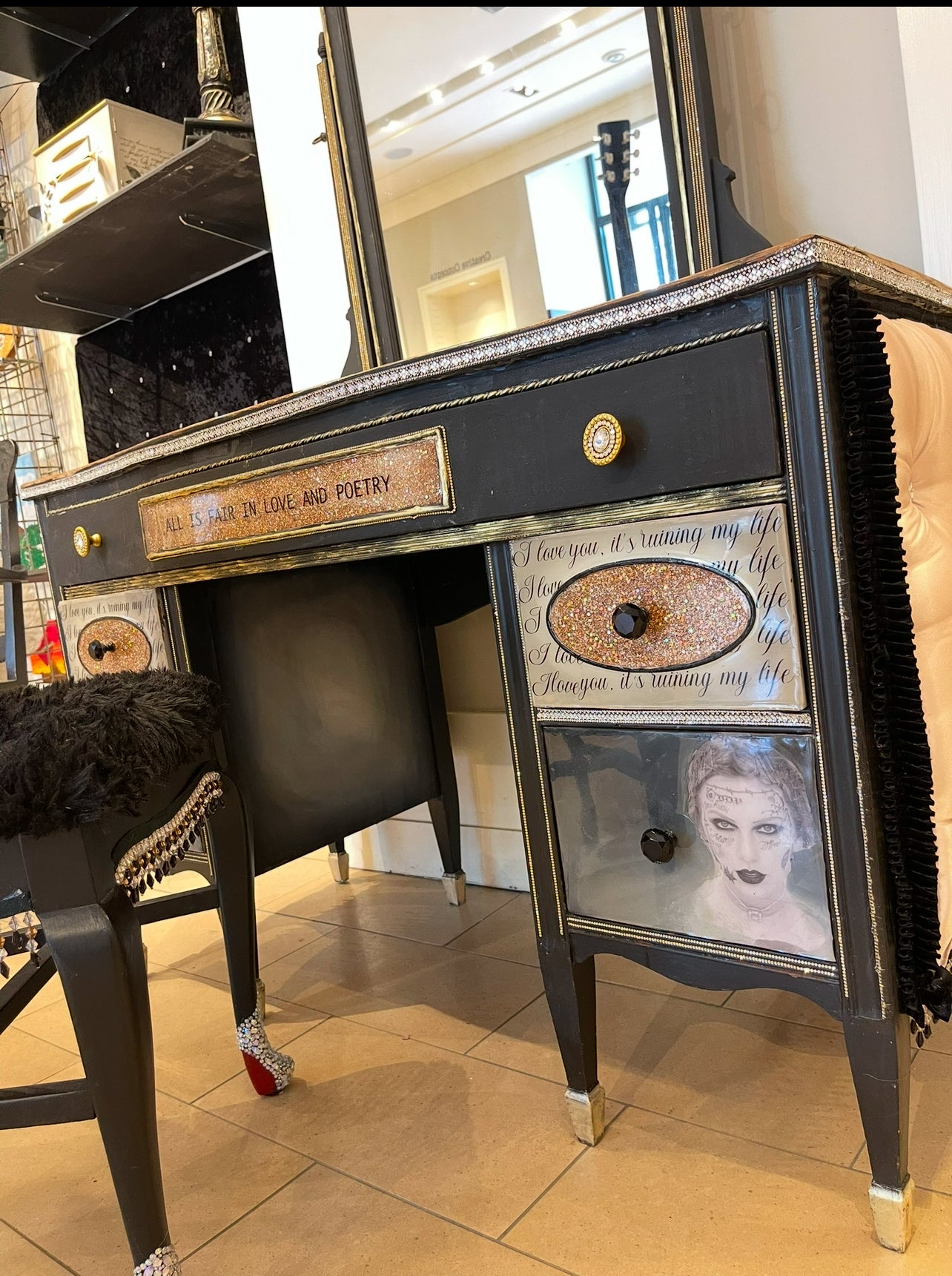 Taylor Swift TTPD themed Vanity